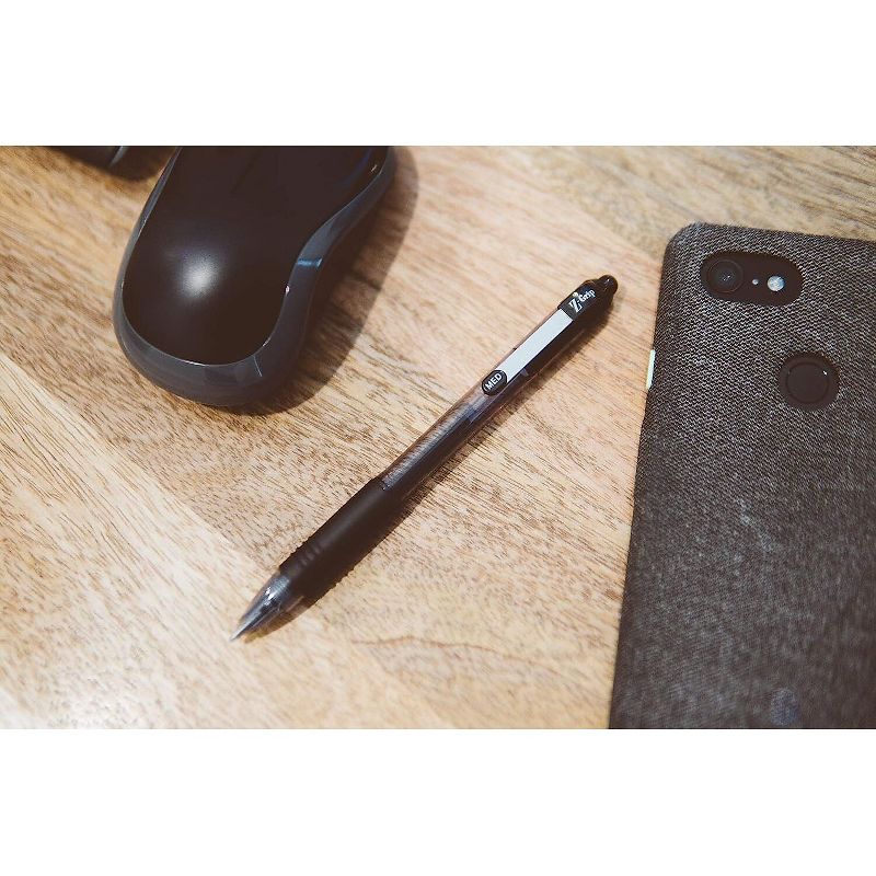 Zebra Z-Grip Retractable Ballpoint Pen Black Ink Medium Dozen 22210, 4 of 6