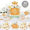 Big Dot of Happiness Little Pumpkin - Fall Birthday Party or Baby Shower Decor and Confetti - Terrific Table Centerpiece Kit - Set of 30 - 2 of 4