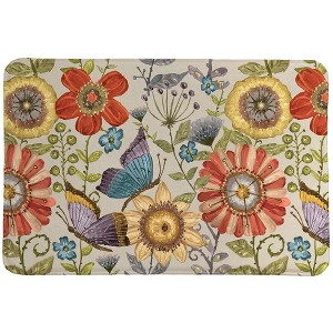 Laural Home Boho Butterfly Garden 20"W x 30"L Memory Foam Rug - 1 of 1