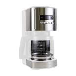Kenmore 12 Cup Aroma Control Programmable Coffee Maker - White/Stainless