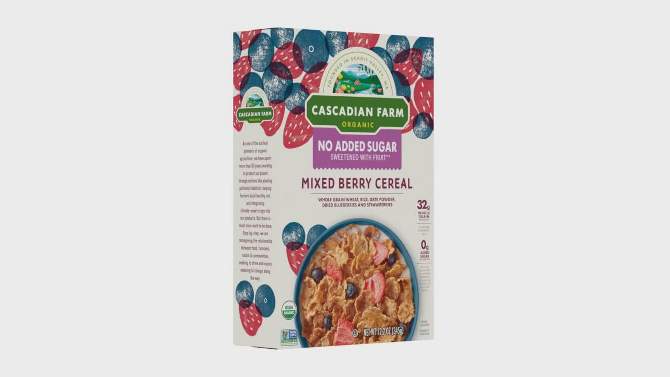 Cascadian Farm No Added Sugar Mixed Berry Cereal - 12.2oz - General Mills, 2 of 10, play video