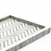 SEVOBAL Serving Platters Striped Wooden Large Rustic, Mango Wood Platters for Cakes, Appetizers, Desserts and Other Food, Gray, 16"*12"*1.5" - 4 of 4