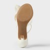 Women's Lillian Flower Mule Heels with Memory Foam Insole - A New Day™ - 4 of 4