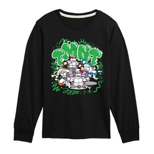 Boys' - Teenage Mutant Ninja Turtles - Paint Logo Long Sleeve Graphic T-Shirt - 1 of 4