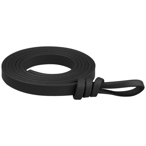 Elerevyo Women's Faux Leather Skinny Belt For Dress Adjustable Knotted ...