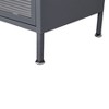 73" Kitchen Pantry Cabinet, Freestanding Cupboard Storage Cabinet with Flip Door & Pegboard, Metal Coffee Bar Cabinet for Living Room Hallway - 4 of 4