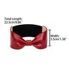INSPIRE CHIC Women's Leather Bowknot Detachable Elastic Shoe Heels Strap Band - 3 of 4