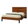 Queen Size Platform Bed with Six-Piece Headboard Design - 2 of 4