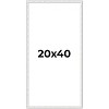 PosterPalooza | Panoramic Textured White Picture Frame - UV Acrylic, Foam Board Backing, Hanging Hardware - 2 of 4