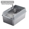 XL Stainless Steel Litter Box with Lid, Litter Box for Big Cats with Sifter Scoop and Double Layer Litter Mat, 8" Deep Metal Cat Litter Box - 3 of 4