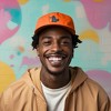 Dalix Giant Lizard Kaiju Embroidered Cotton Dad Hat Baseball Cap Adjustable Glow in the Dark Mens - 3 of 4