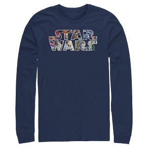 Mens Star Wars Epic Logo Long Sleeve Shirt - 1 of 4
