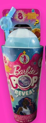 Barbie Pop Reveal Fruit Series Muñeca, tema Fruit Punch con 8 sorpresas,  incluyendo mascotas y accesorios, slime, aroma y cambio de color