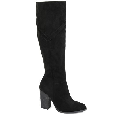 Journee Collection Women's Kyllie Stacked Heel Knee High Boots
