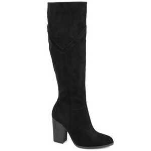 Journee Collection Women's Kyllie Stacked Heel Knee High Boots - 1 of 4