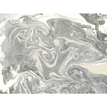 Acrylic Pour Peel and Stick Wallpaper Mural Gray - RoomMates
