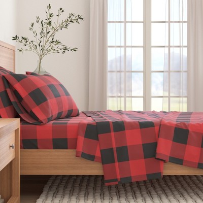 100% Cotton Printed Flannel Sheet Set - Great Bay Home