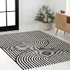 JONATHAN Y Sofia High-Low MidCentury Modern Arch Stripe Two-Tone Indoor/Outdoor Area Rug - 4 of 4