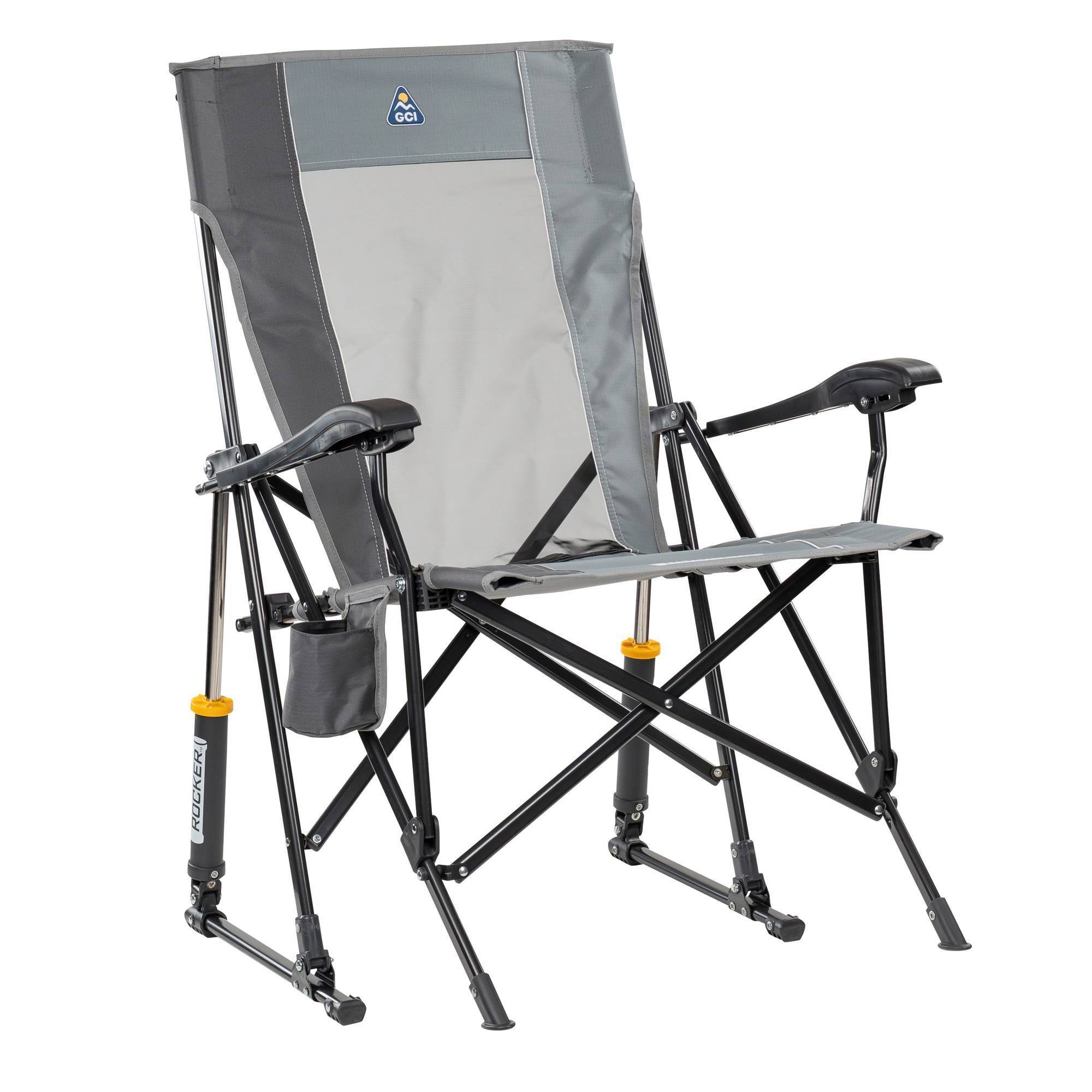 GCI Outdoor RoadTrip Portable Rocking Camping Chair - Mercury Grey