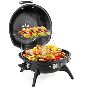 ROVSUN Electric Grill with Temperature Control, Double Layer Design, 304 stainless, Perfect for Indoor and Outdoor Use, 1600W - 1 of 4