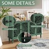 60" Rustic Wood Buffet Cabinet, 4-Doors Sideboard with Adjustable Shelves, Media Console or Storage Cabinet for Living Spaces-Koiai - 4 of 4