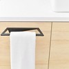 BWE 4-Piece Bath Hardware Set with 2 Towel Bars,Inlcuded Towel Hook and Toilet Paper Holder in Black - 3 of 4