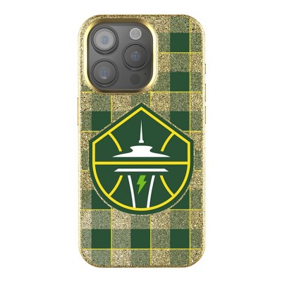 Keyscaper WNBA Plaid Bling Cell Phone Case for iPhone 16 Pro Max