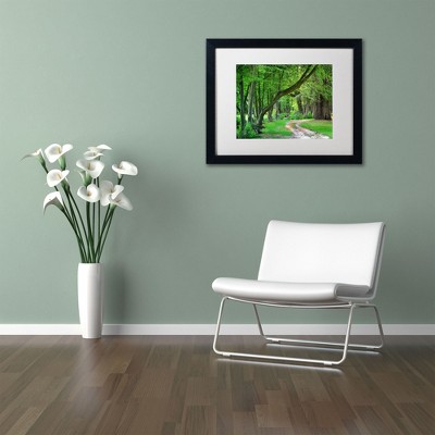 Philippe Sainte-Laudy Green Landscape Framed Canvas Print
