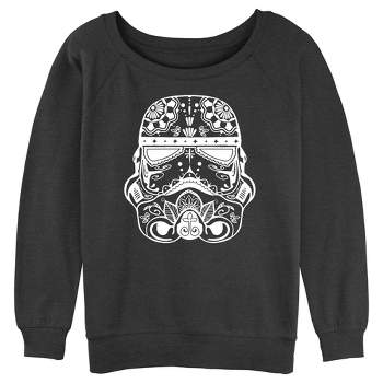 Juniors Womens Star Wars Ornate Stormtrooper Sweatshirt