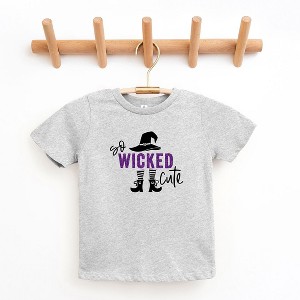 The Juniper Shop So Wicked Cute Glitter Toddler Short Sleeve Tee - 1 of 3