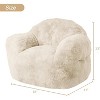 homfan Giant Bean Bag Chair with Armrest Foam Filled Sofa Chair for Living Room Bedroom - 2 of 4