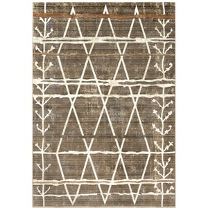 Nuloom Pippa Moroccan 5x8 Indoor Area Rug for Living Room Bedroom Dining Room Kitchen, Beige/Ivory - 1 of 4