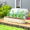 Outsunny Galvanized Raised Garden Bed Kit, Metal Planter Box with Safety Edging - 3 of 4