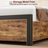 Jojoka Platform Bed Frame with Wood Headboard, Metal Bed Frame with Under Bed Storage and Support - 4 of 4