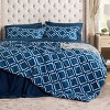 Bedsure Queen Comforter Set - Quatrefoil Comforters , Lightweight Bedding Sets for All Season, Bed in a Bag with Comforters, Sheets, Pillowcases & Sha - 3 of 4