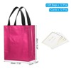 Unique Bargains Reusable Non-Woven Metallic Shiny Finish Gift Goodie Bags 12 Pcs - 2 of 4