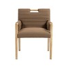 Meridian Furniture,Aimee Vegan Leather Dining Arm Chair - 3 of 4
