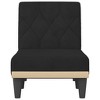 vidaXL Chaise Longue Black Velvet - 4 of 4