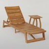 Mahalo 2pc Acacia Wood Chaise Lounge Set - Christopher Knight Home - 2 of 4