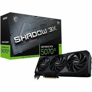 MSI RTX 5070 TI 16G SHADOW 3X OC 16GB GDDR7 Graphic Card G507T16S3C - 1 of 4