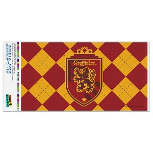 Harry Potter Gryffindor Plaid Sigil Automotive Bumper Sticker - 1 of 4