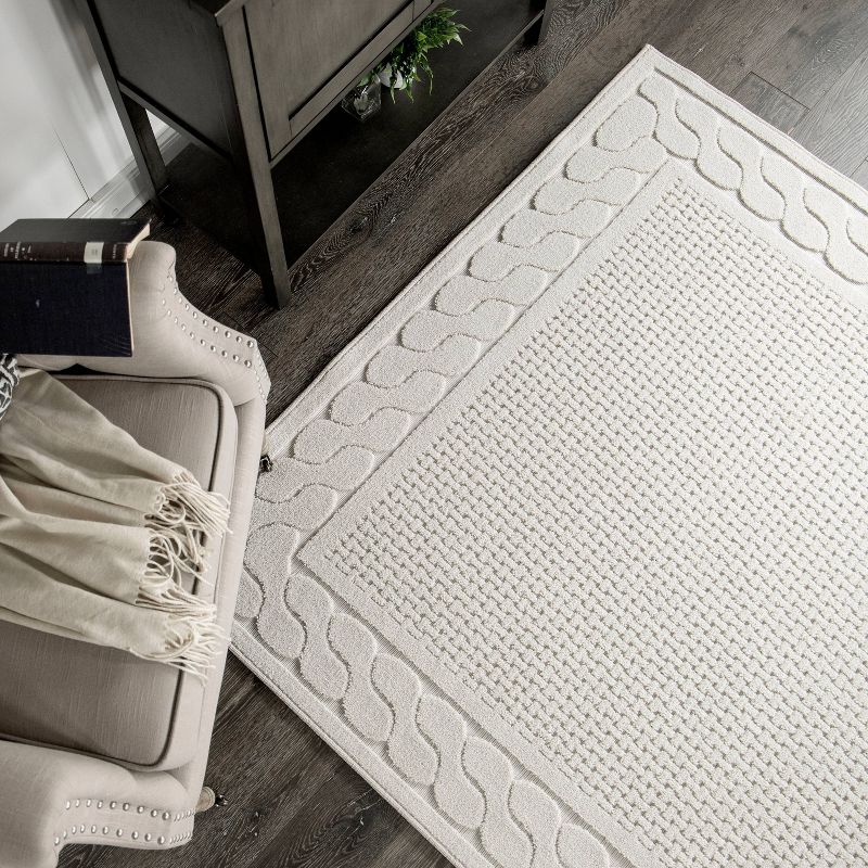 Picket Fences Area Rug Natural - My Texas House, 4 of 10