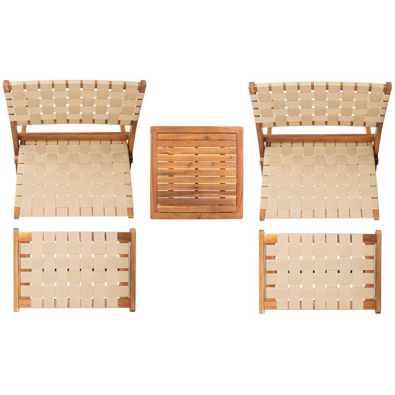 Darryl Patio Outdoor Chair and Ottoman Set  - Safavieh, 5 of 10