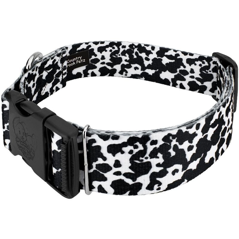 Country Brook Petz 1 1/2 Inch Deluxe Dairy Cow Dog Collar, 2 of 5