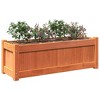 vidaXL Garden Planter Set of 2 Wax brown Solid pine wood Large - 4 of 4