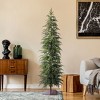 DR.Planzen 6FT Artificial Tree, Slim Artificial Christmas Tree with Black Stand, Narrow Balsam Faux Christmas Tree for Space-Saving Holiday Decor - 3 of 4