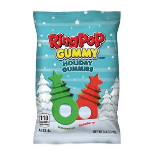 Ring Pop Gummies Trees Christmas Candies Stocking Stuffers - 3.4oz - 1 of 4