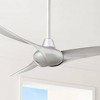 52" Minka Aire Modern 3 Blade Indoor Ceiling Fan with Remote Control Silver for Living Room Kitchen Bedroom Family Dining House - 2 of 4