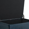 Owen - Coffee Table Storage Ottoman - Distressed Dark Blue - 4 of 4