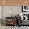 Tangkula 2PCS 3-Tier End Table Sofa Side Table Nightstand w/ Shelf & Drawer - 4 of 4